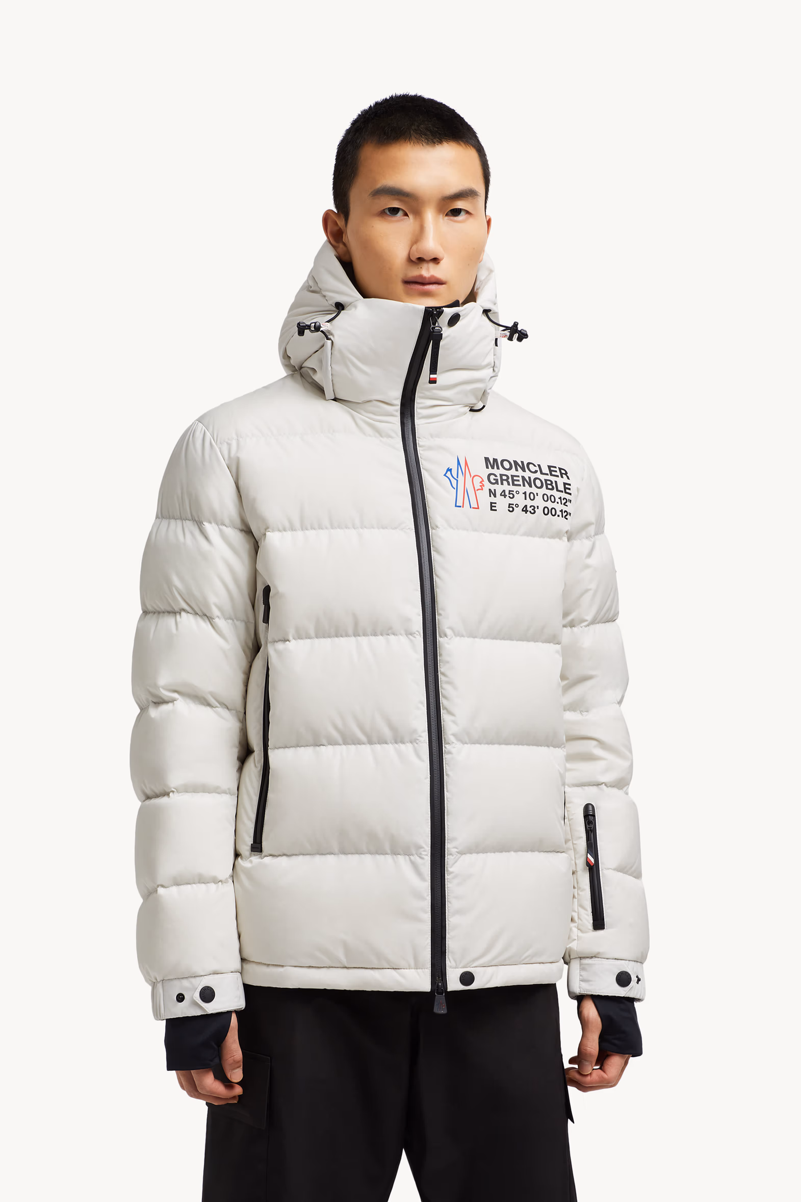 Chaqueta plumífero de esquí con capucha Isorno Hombre Blanco Moncler 3